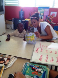 just teaching some basic Hawaiian words and where Hawaii is compared to Turks and Caicos