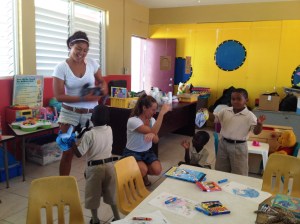 Honestly I am unsure what is going on here.  pretty sure something involving puppets. 