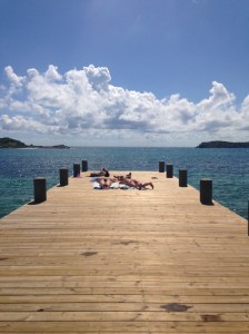 This is where I spend most of my afternoons... tanning, reading, jumping and snorkeling for shells